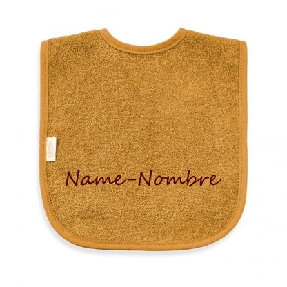 Bib with velcro closing