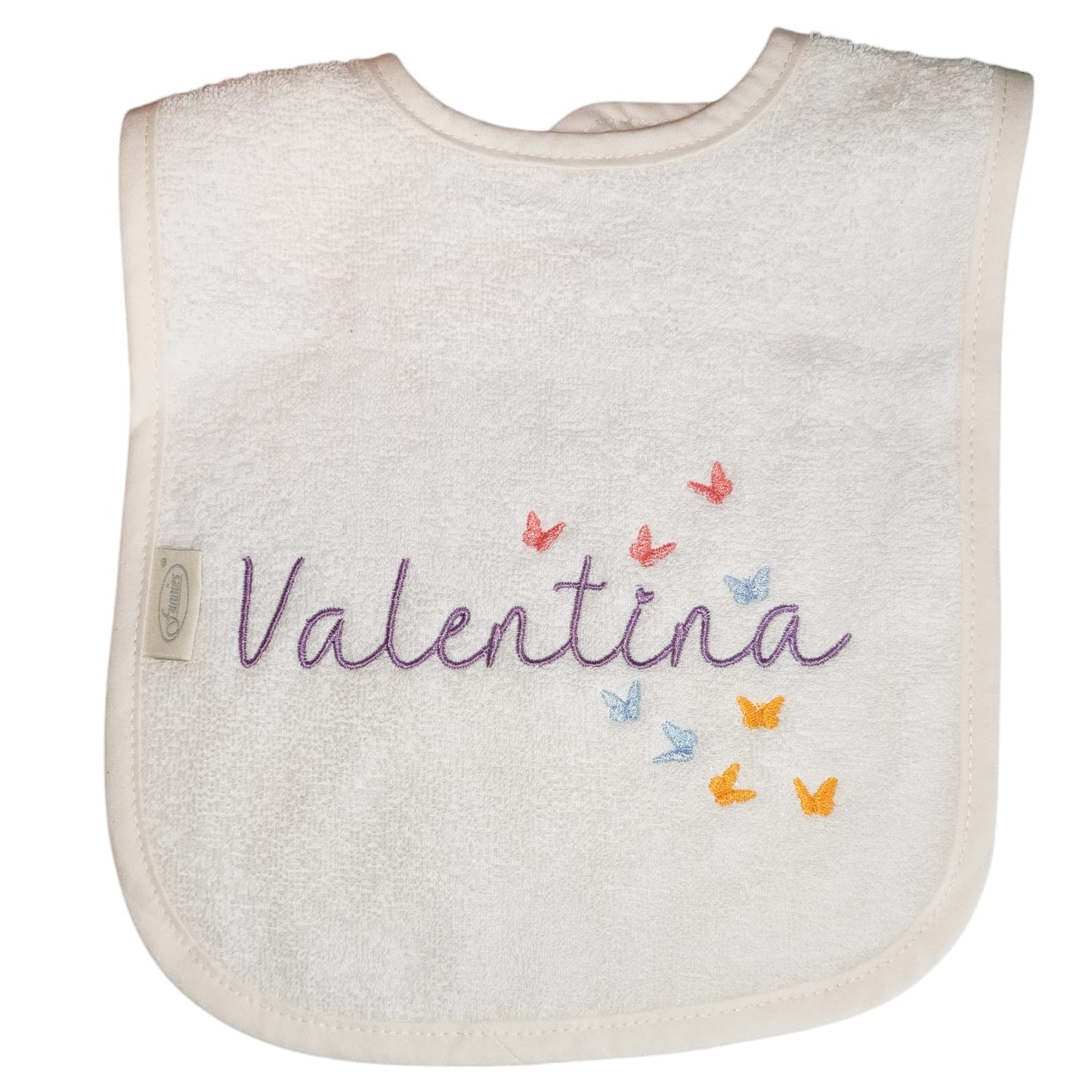 Bib with velcro closing