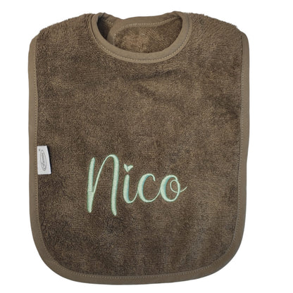 Bib with velcro closing